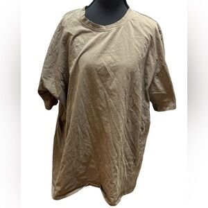 Vici women’s  Casual Tan green Short Sleeve Tee